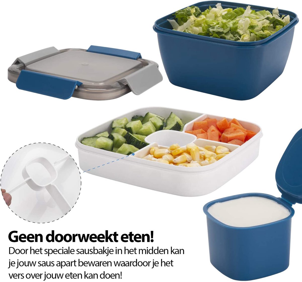 SANQIAHOME Boîte à lunch en acier inoxydable 18/8, empilable, boîte à