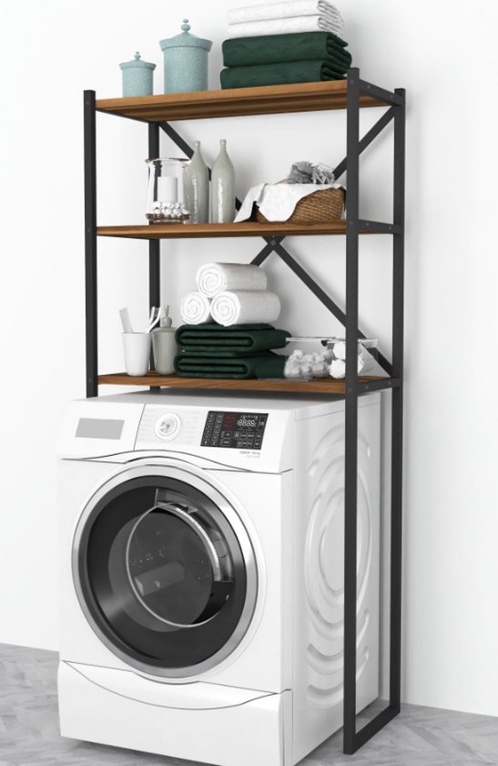 Rekje Wc Modern Toilet Opbergkast Klein Gemaakt van Koolstofstaal PP PET, Wc Rek Plank Minimalistisch Wc-rek Planken voor Badkamer, Kleedkamer 2 Maten 2 Kleuren (Color : Transparent, Size : 3 layer