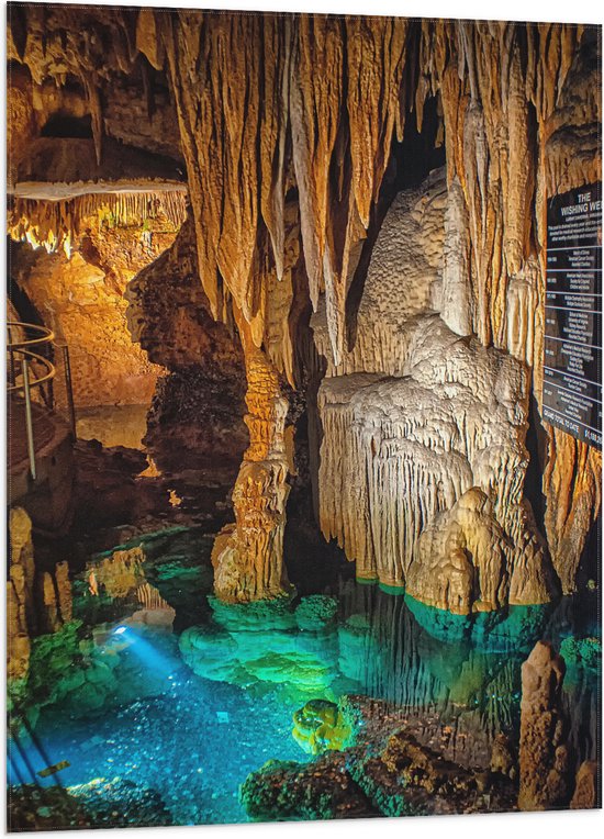 WallClassics - Vlag - Luray Caverns - 70x105 cm Foto op Polyester Vlag