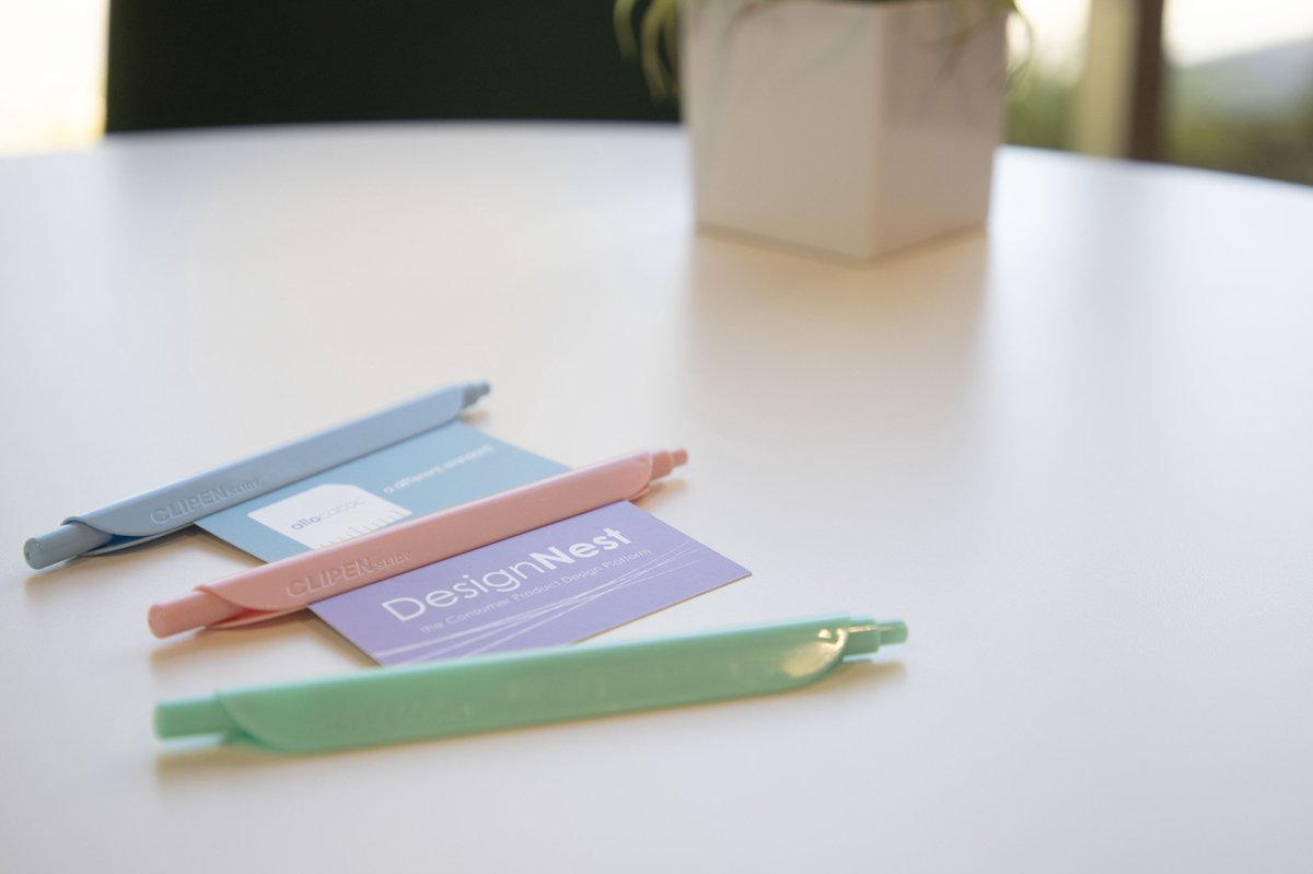 DesignNest CLIPEN - Pen - Pen clip - Bladwijzer - Groen