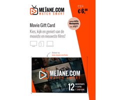 Film cadeaubon  | Movie Gift Card | Cadeaukaart | 1-2 films op meJane.com