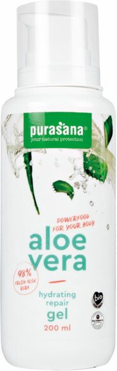 Purasana Aloë Vera Hydraterende - Herstellende Gel Bio 200 ml