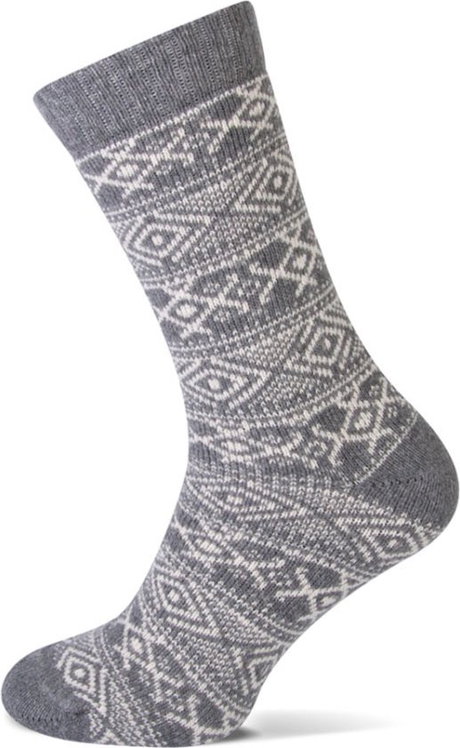 Homesocks sokken met wol - Warme huissokken - 38 - Wit