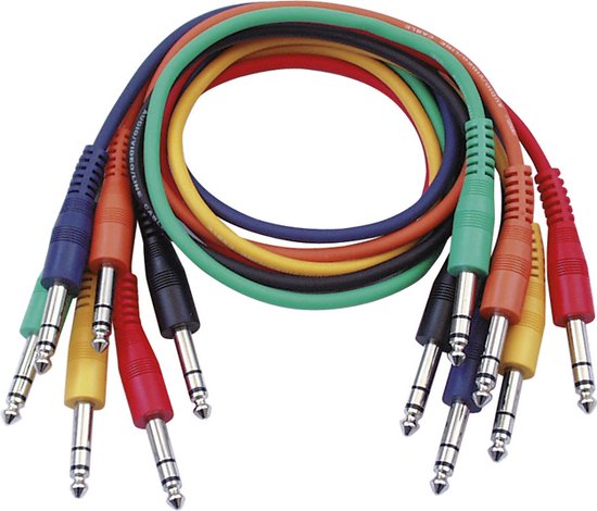 Câble Guitare CORDIAL Jack Coudé 30cm - Plat Pour Instruments Et Table De Mixage