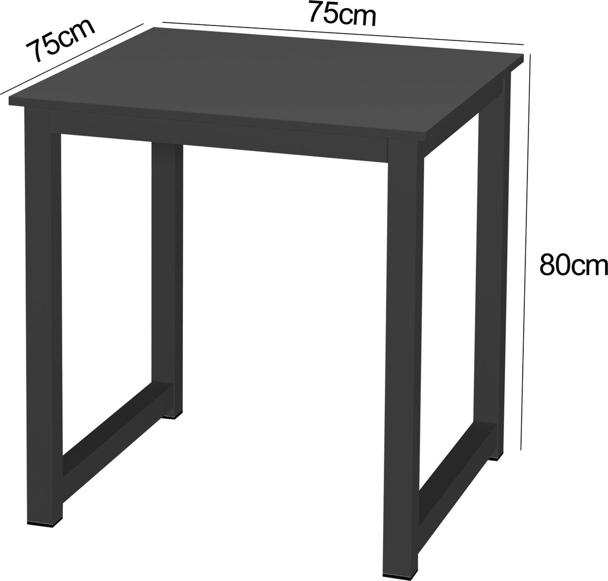 Keukentafel Keukentafel 75x75 cm Bureautafel - afbeelding 3