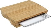 Zassenhaus - planche à découper en bambou - avec égouttoir - acier inoxydable