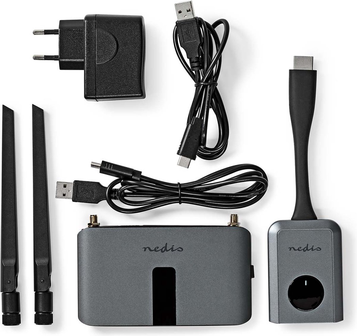 Elprico Type-C Draadloze HDMI-zender en -ontvanger, 4K-decodering 1080P
