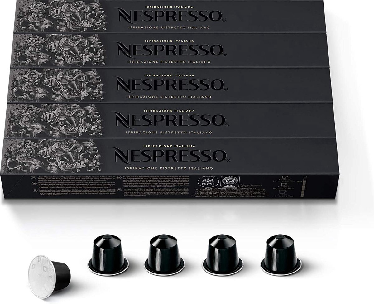 Nespresso - Inspirazione Ristretto italiano - Nespresso Cups - 200 Stuks