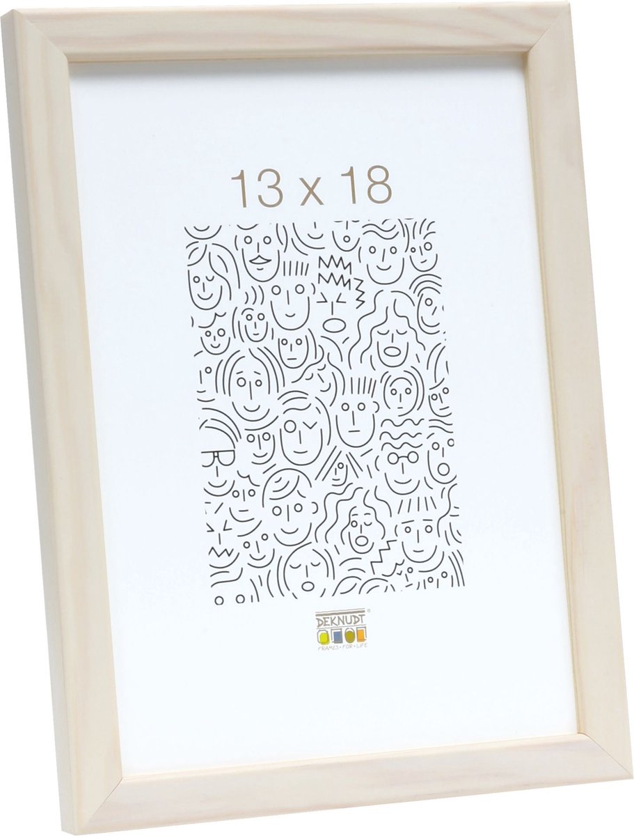 Deknudt Frames fotolijst S41Jl1 - hout - cremekleur - foto: 13x18 cm