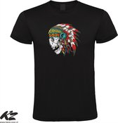 Klere-Zooi - Indian Skull - Heren T-Shirt - 4XL