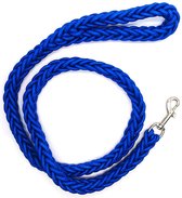 Hondenlijn blauw- Uitlaatriem - Rope - Trainingsriem - Trainingslijn - Wandelen - Looplijn - Jogginglijn - Reflecterend - Touw - 130 x 1,5 cm