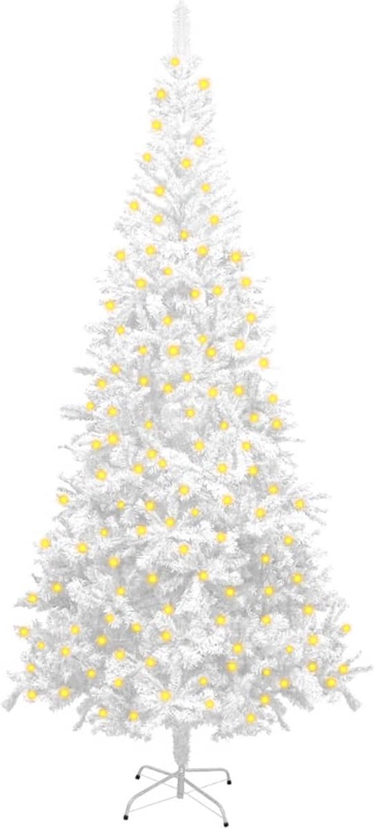 Prolenta Premium - Kunstkerstboom met LED's L 240 cm wit
