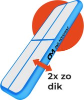 One Movement® Airtrack Blauw | Airtrack 3 meter | turnmatten | sportmat | gymnastiek | 3m lang x 1m breed x 0,2m dik