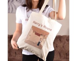foto van Harry's House - Draagtas, Katoenen Tas, Schoudertas, Harry Styles Tote Bag Gift Merchandise