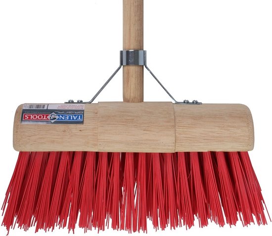 Talen Tools - Bezem - Halfrond - 31 cm - Rood - Compleet van Talen Tools — afbeelding 4