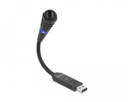 Delock USB Microphone with Gooseneck and Mute Button