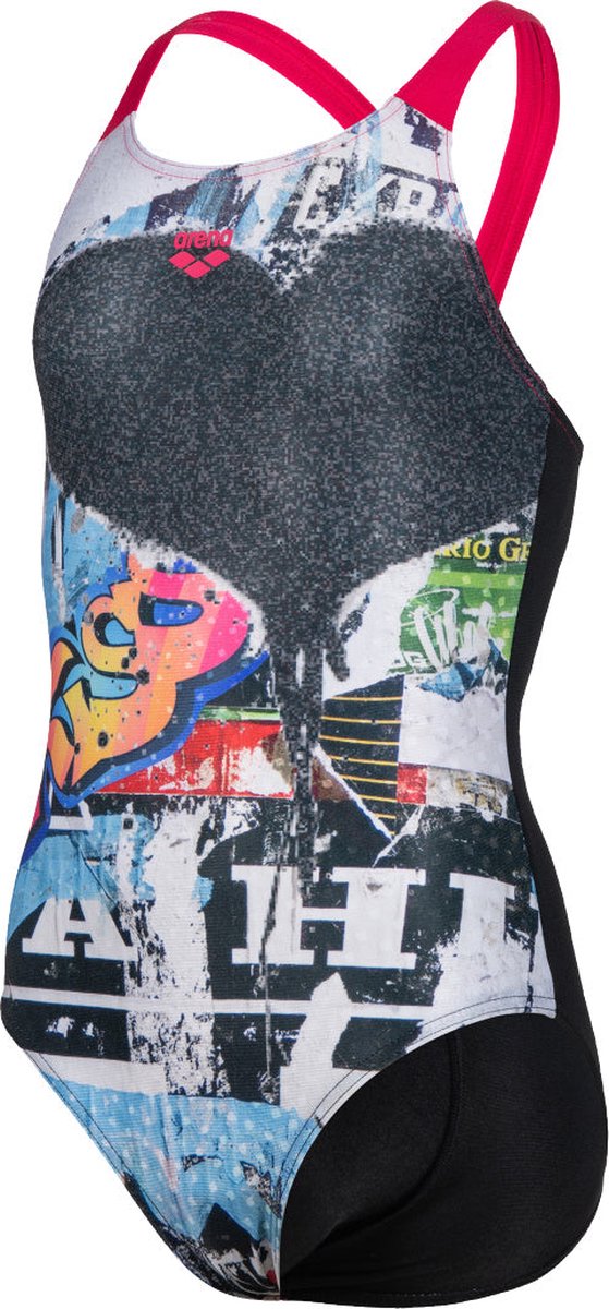 Arena Badpak - G Swimsuit V Back Placement - black-rose - 152