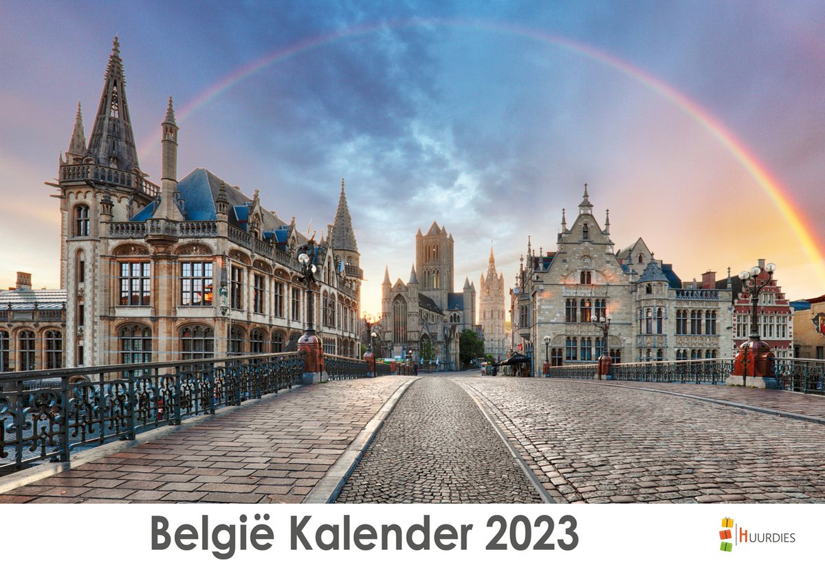 België kalender 2023 | 35x24 cm | jaarkalender 2023 | Wandkalender 2023 |  bol.com