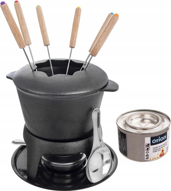 Hoogland atomair Iets Fondue set for 6 people - Fonduestel voor 6 personen - Gietijzer - Fonduen  - ... | bol.com