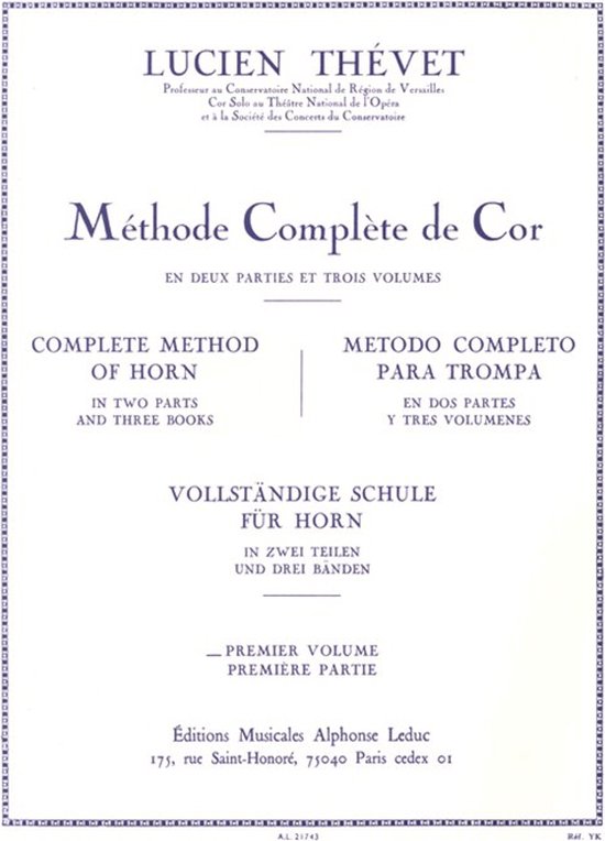Méthode Complète de Cor (Volume 1)