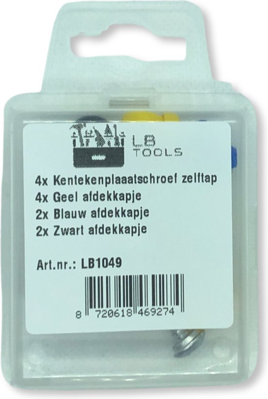 LB- Tools Kit de sécurité antivol pour plaque d'immatriculation