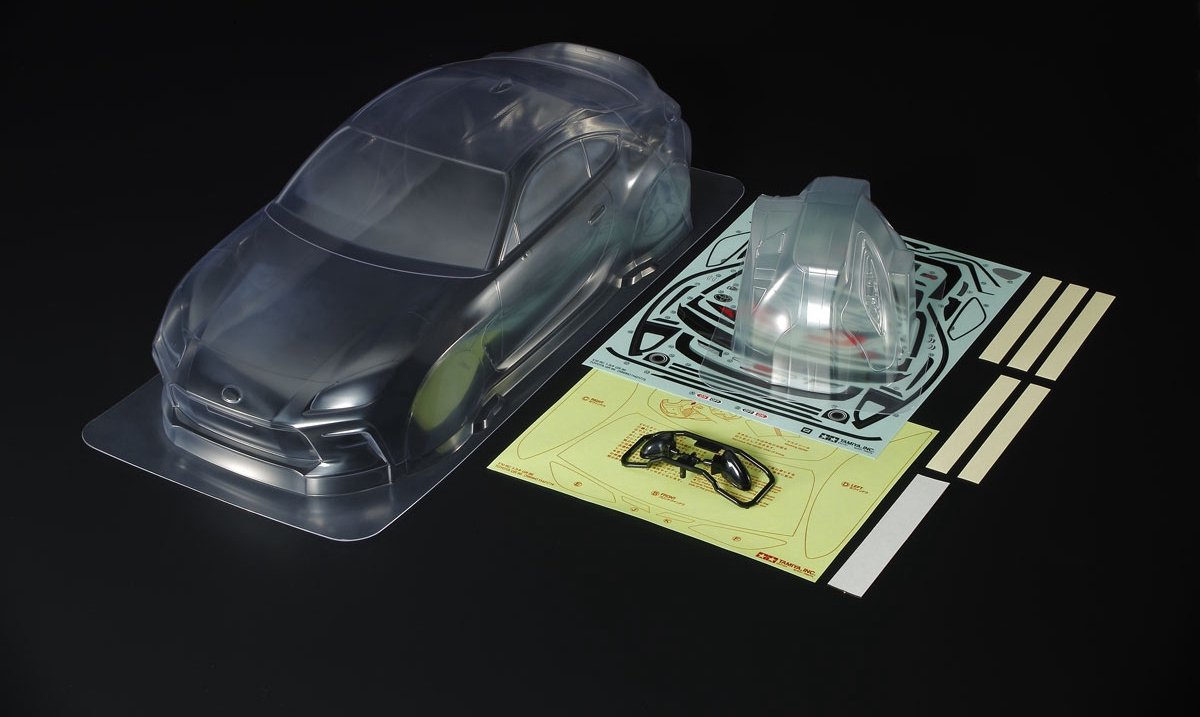 Tamiya 51666 1:14 Body Kar.-Satz Toyota GR 86 RS 257mm Ongeverfd niet gesneden