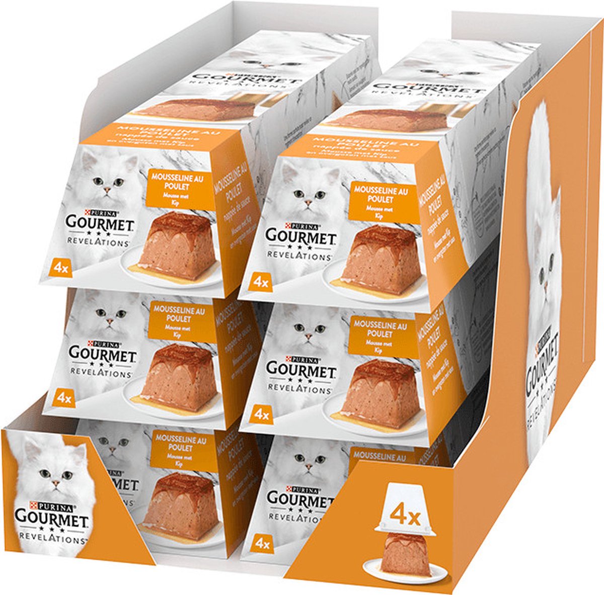 Gourmet Gourmet Revelations - Mousse Kip - Kattenvoer - 4x57g