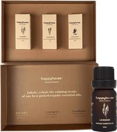 Etherische Oliën luxe cadeau set - 100% biologisch en natuurlijk - Geschikt voor Aroma diffuser- Essentiële olie van Happyhaves Aromatherapie