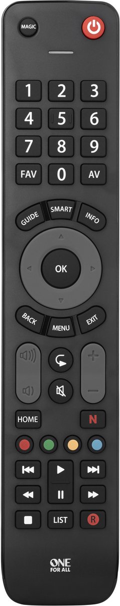 Universele afstandsbediening - One For All URC7115 - Werkt 100% gegarandeerd op alle merken - geschikt voor alle merken TV's - 3 Jaar garantie