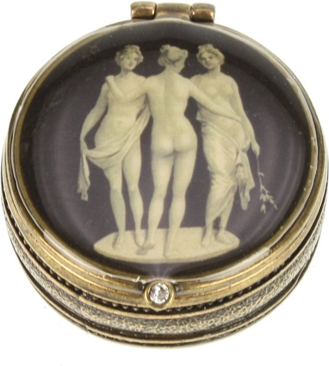 Doosje Romeinse Dames rond 4cm