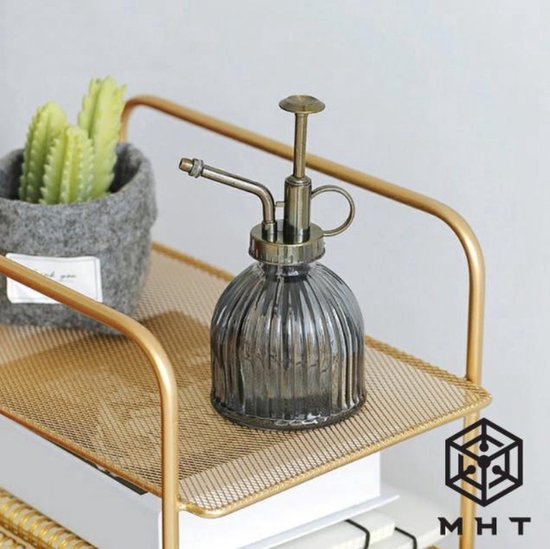 MHT Plantenspuit Glas - Wit - Vintage - 230 ml - Spray - 6 Kleuren - Water Verstuiver