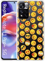 Xiaomi Redmi Note 11 Pro+ Hoesje Emoji - Designed by Cazy