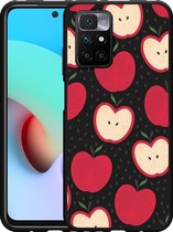 Coque Xiaomi Redmi 10 2022 Pommes Zwart - Design Cazy