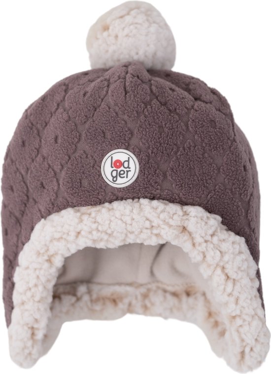 Lodger Winter Hat Bébé - Hatter Folklore Fleece - Taille 3-6M - 100% Fleece - Chaud - Couvre les oreilles et le cou - Mauve