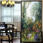 Feuilles de plantes pour fenêtre - bouquet - 60 x 120 cm