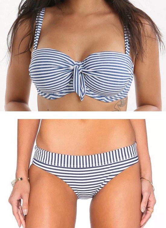 Seafolly - Riviera Stripe - ensemble bikini 40DD + 40 / 80DD + L | bol