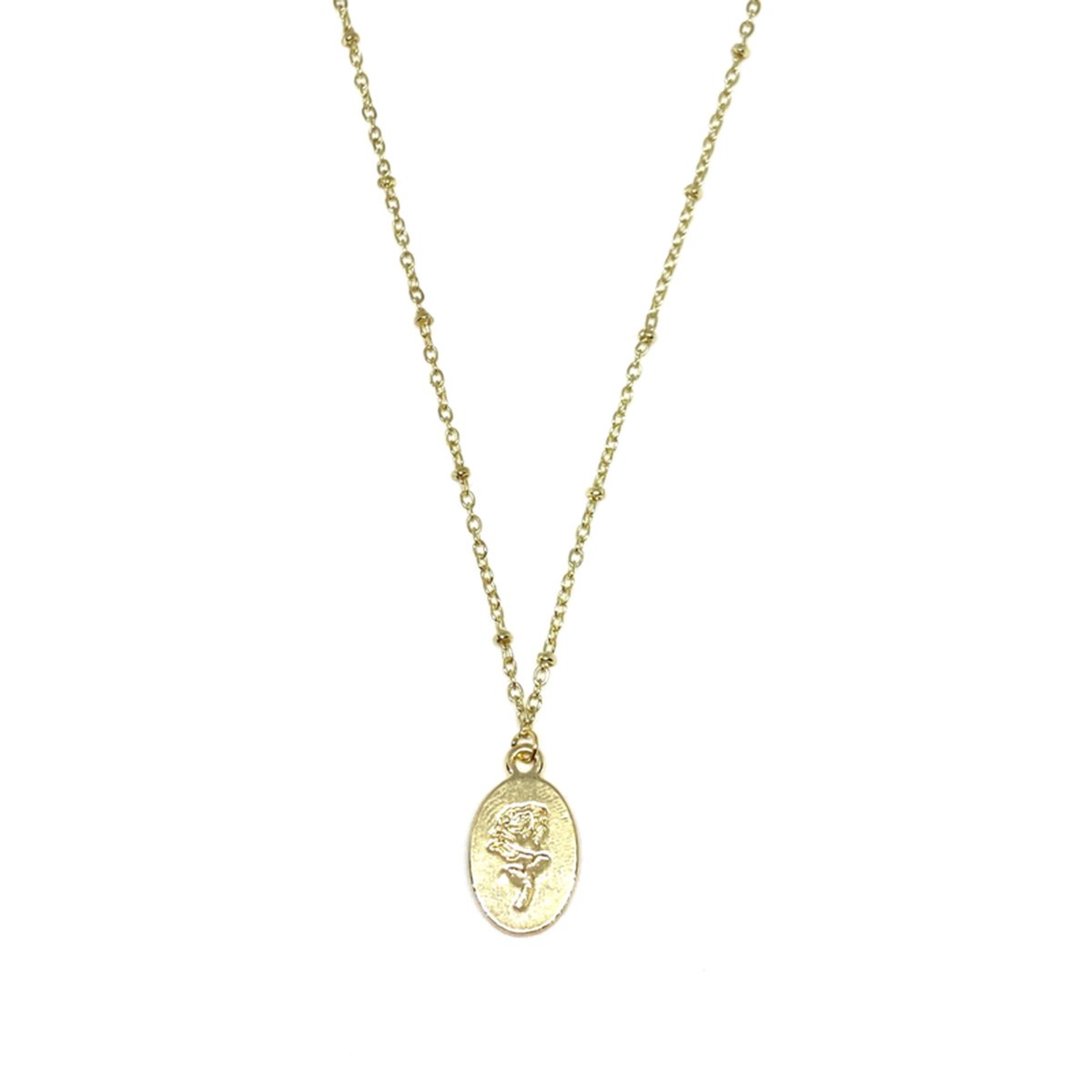 The rose necklace - gold