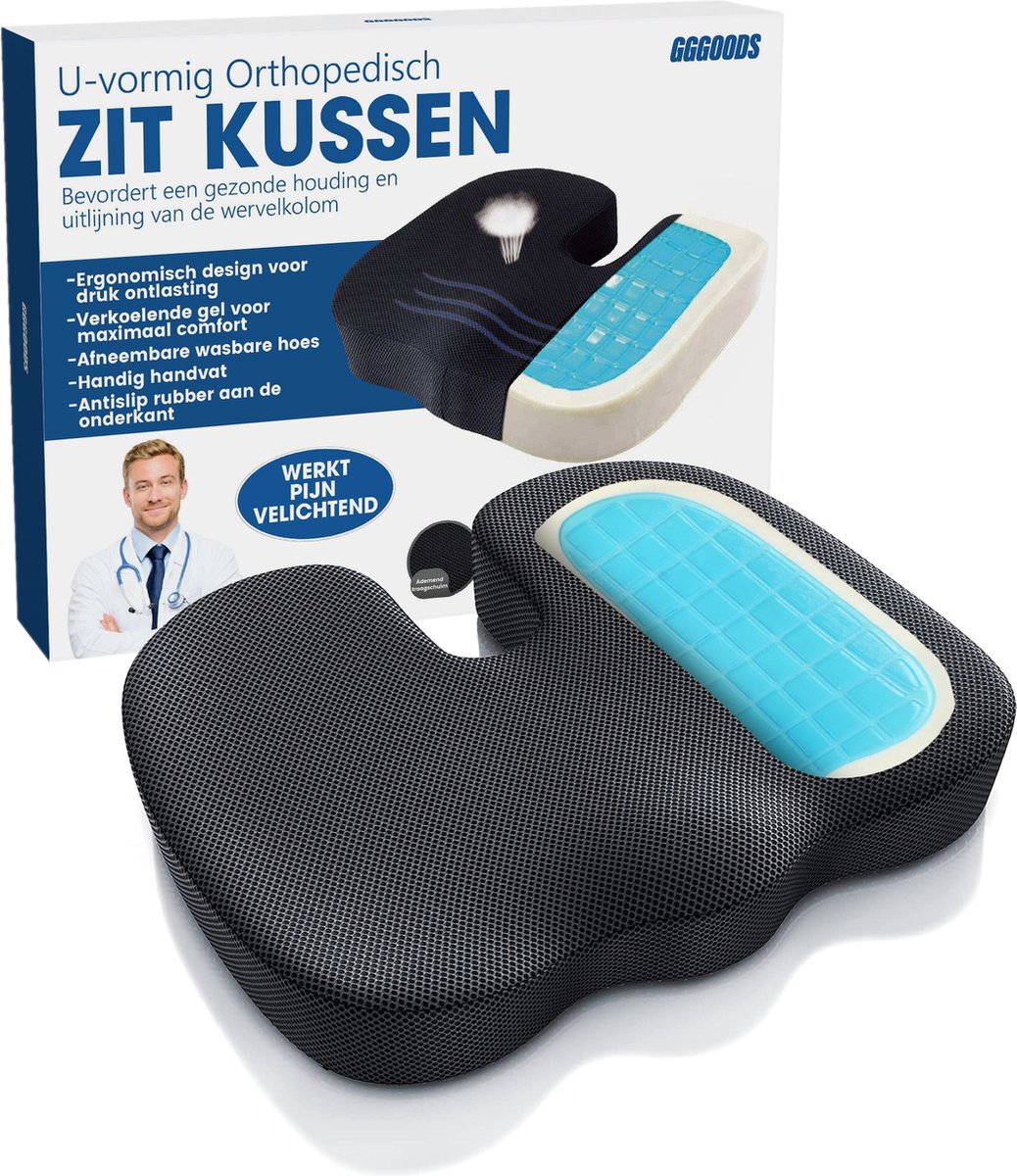 Zitkussen Orthopedisch Ergonomisch Stuitkussen Wigkussen 