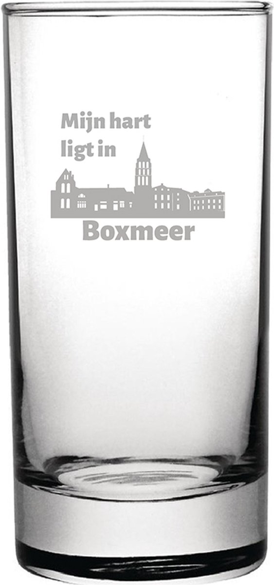 Gegraveerde longdrinkglas 28,5cl Boxmeer