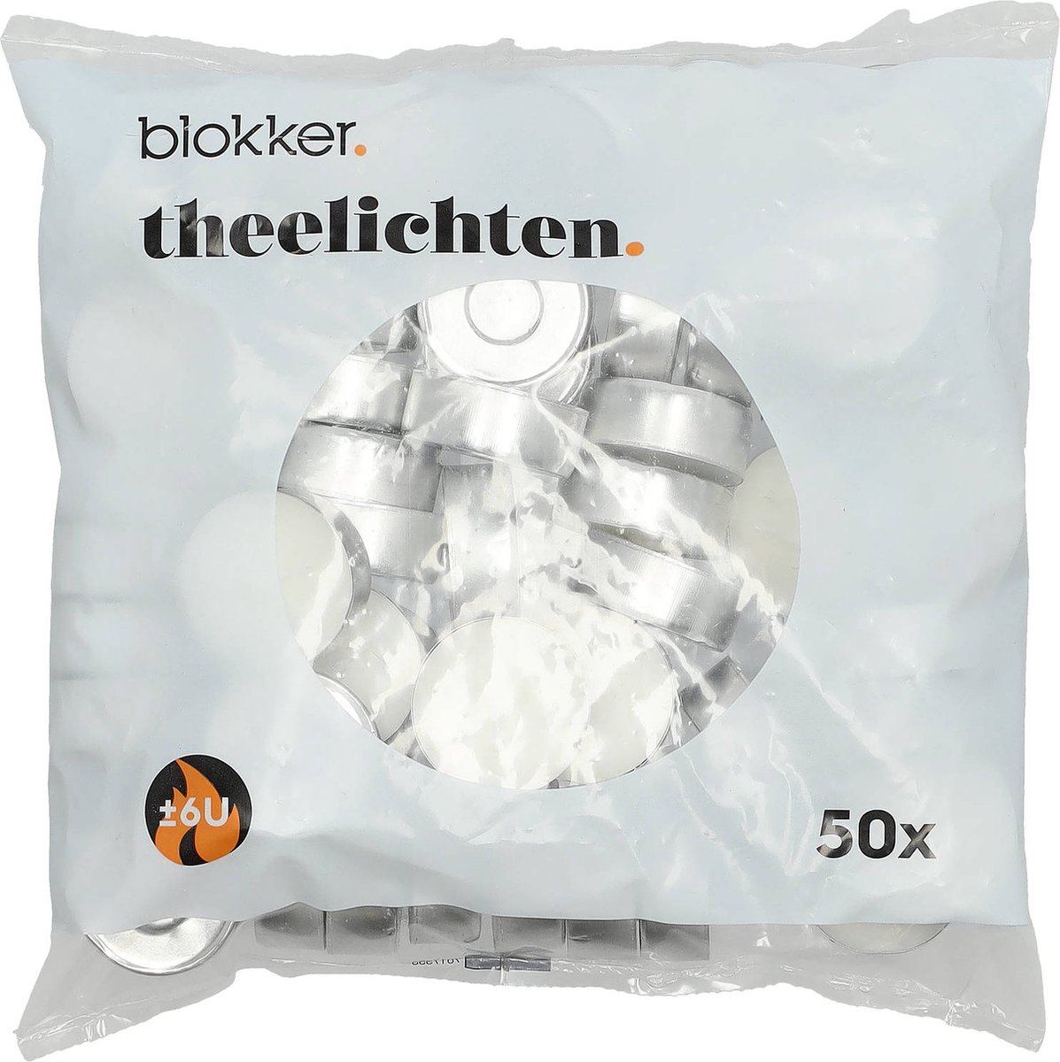 Blokker Theelichtjes - 50 stuks - Waxinelichtjes - 6 uur | bol.com