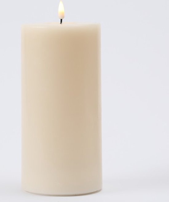 Luxe LED kaars - Crème LED Candle 5 x 10 cm - net een echte kaars! Deluxe Homeart