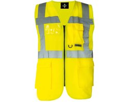 Korntex Executive Multifunctional Safety Vest Berlin KX802 - Signal Yellow - 7XL