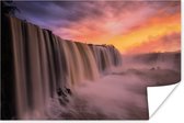 Iguazu waterval Poster 180x120 cm - Foto print op Poster (wanddecoratie woonkamer / slaapkamer) XXL / Groot formaat!