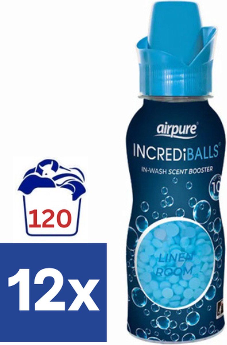 Airpure Incrediballs Geurbooster Linnen - 128 gr - 12 stuks