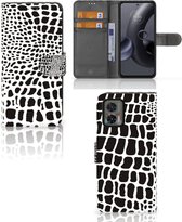 Bookcase Motorola Edge 30 Neo Telefoon Hoesje Slangenprint