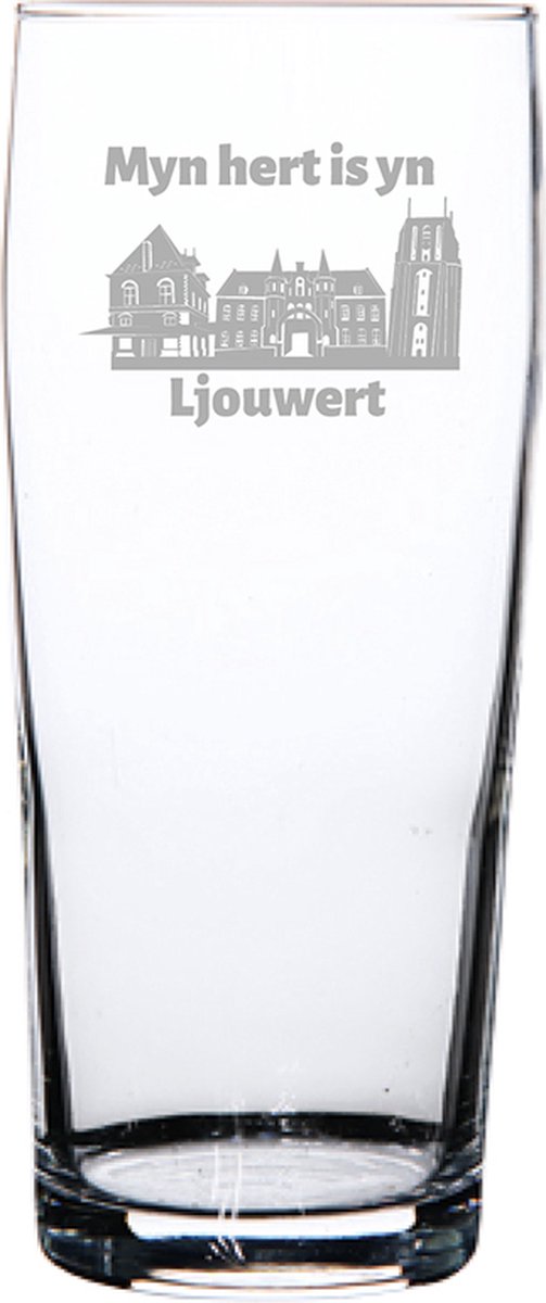 Gegraveerde bierfluitje 19cl Ljouwert
