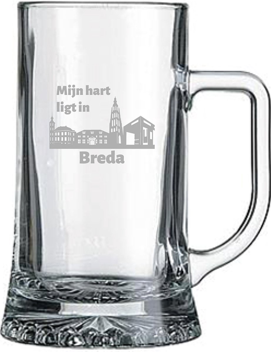 Gegraveerde bierpul 50cl Breda