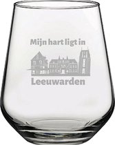 Gegraveerde Drinkglas 42,5cl Leeuwarden