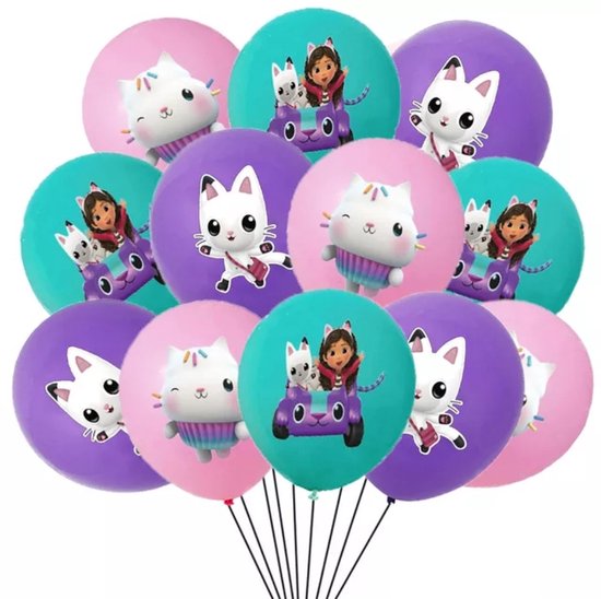 Gabby´s latex 12 stuks  ballonnen set - feestdecoratie - themafeest-
