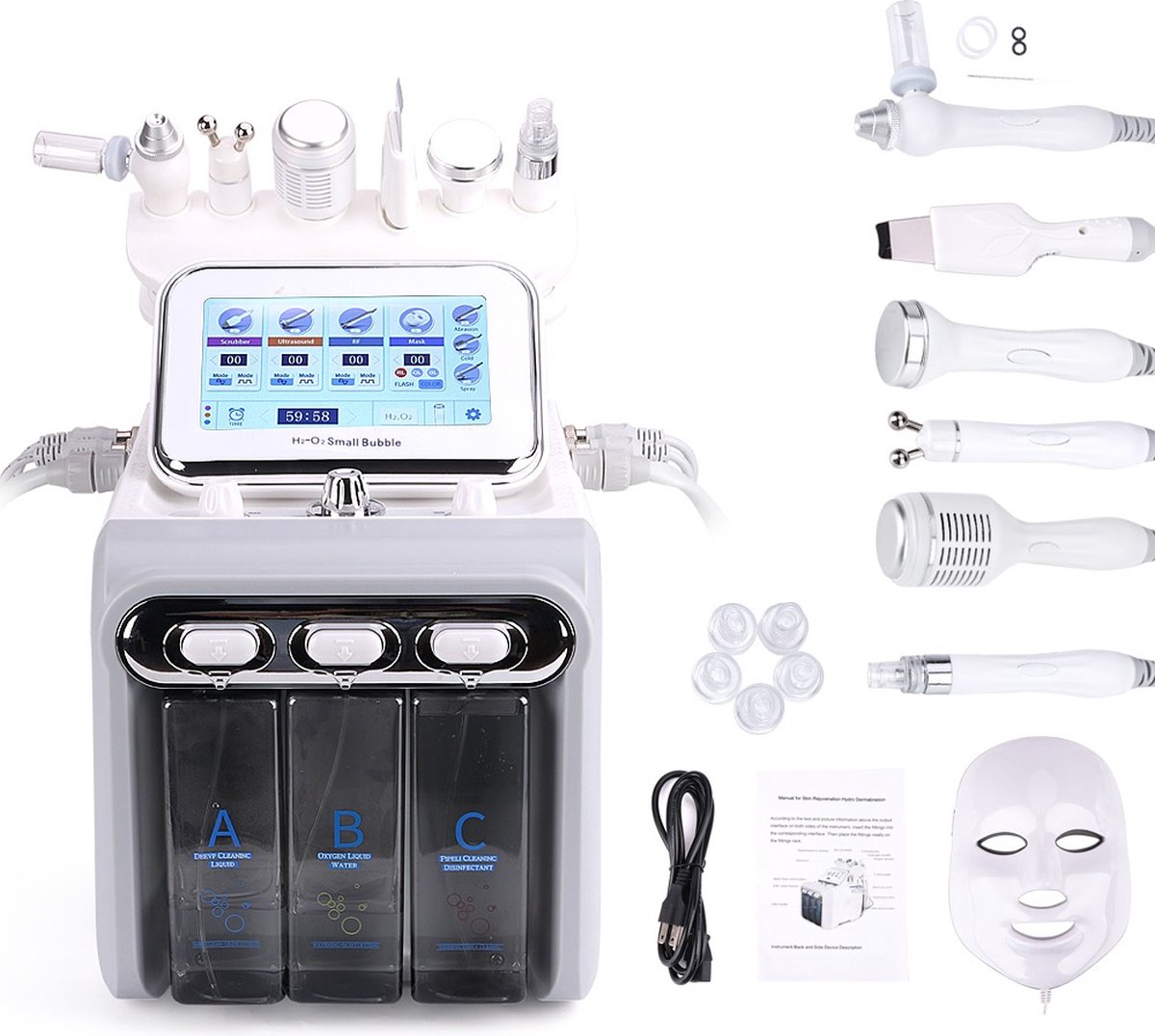 Water Oxygen Jet Peel Huidreiniging Dermabrasion Facial Machine Gebruik Schoonheidsapparaten.